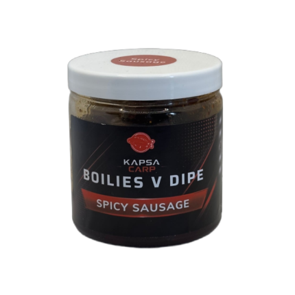 boilies v dipe Klobása pikant