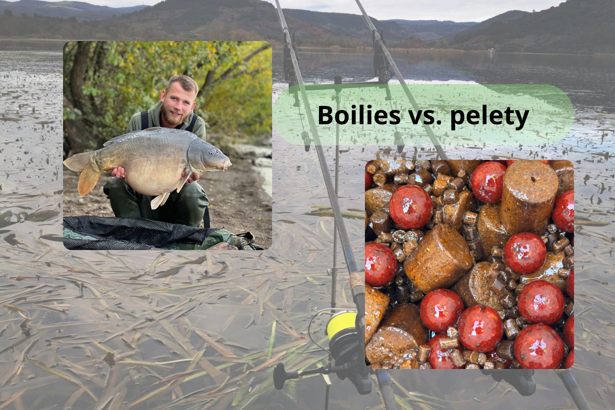 krmných boilies a peliet Kapsa Carp pri vode – krmný program na lov kapra